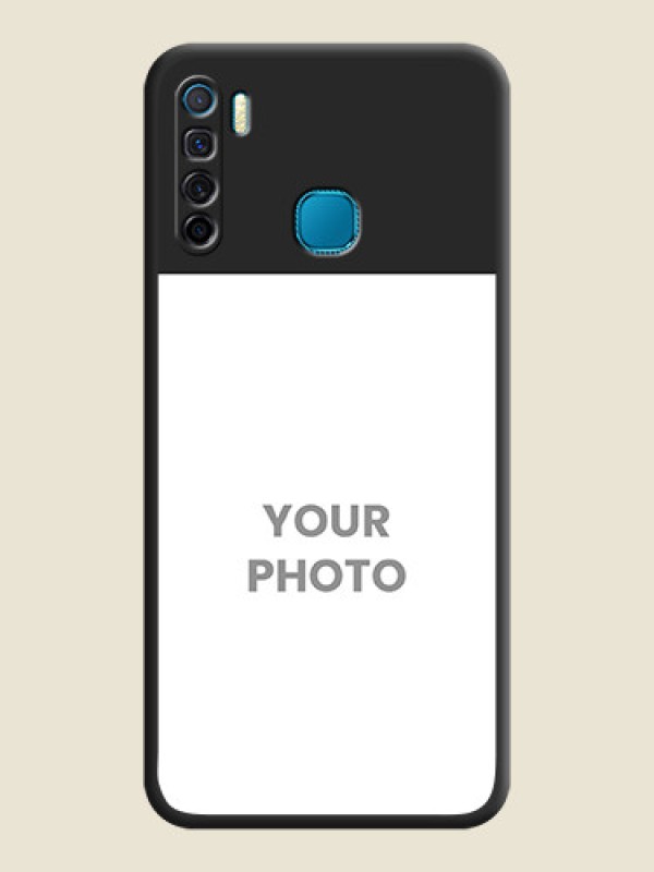 Custom Image Upload With Space Black Color On Custom Soft Matte Mobile Back Cover - Infinix S5 Lite - alternate view