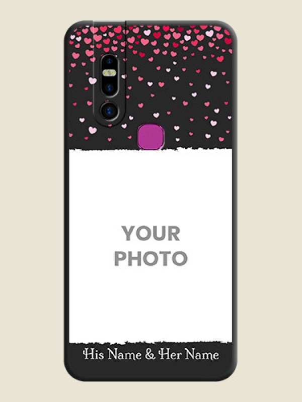 Custom Fall in Love with Your Partner - Photo on Space Black Soft Matte Phone Cover - Infinix S5 Pro - alternate view