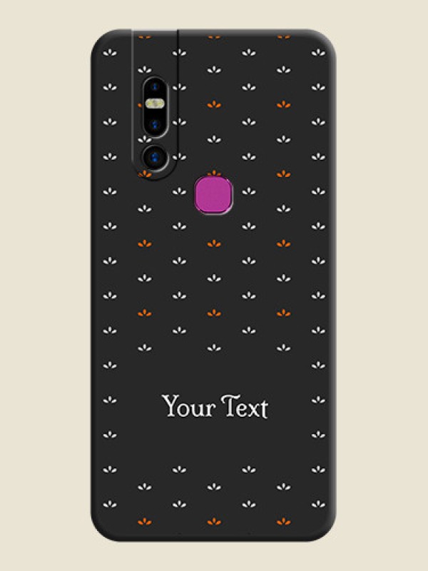 Custom Simple Pattern With Custom Text On Space Black Personalized Soft Matte Phone Covers - Infinix S5 Pro - alternate view