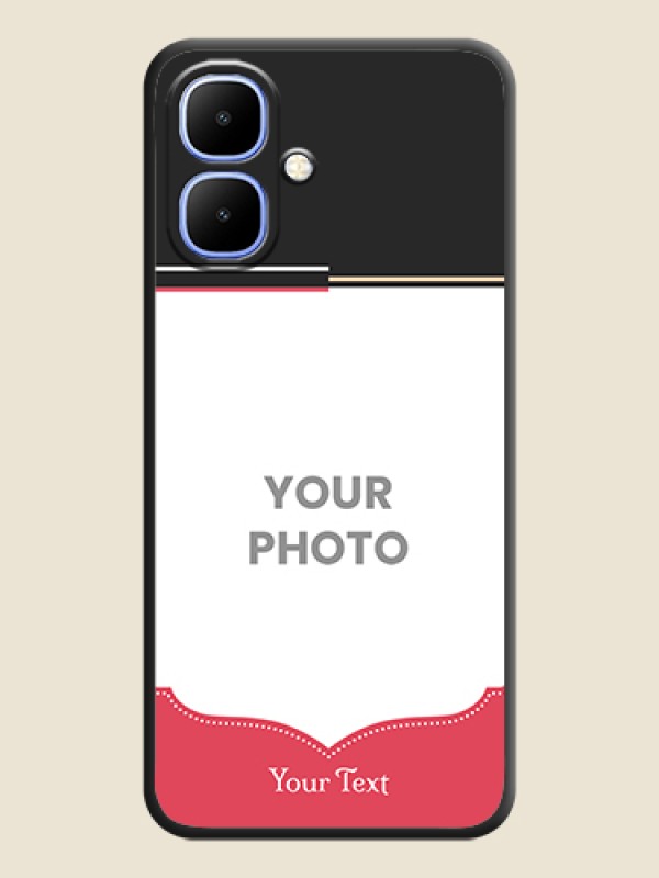 Custom Classic Plain Design with Name On Space Black Custom Soft Matte Mobile Back Cover - Infinix Smart 10 - alternate view