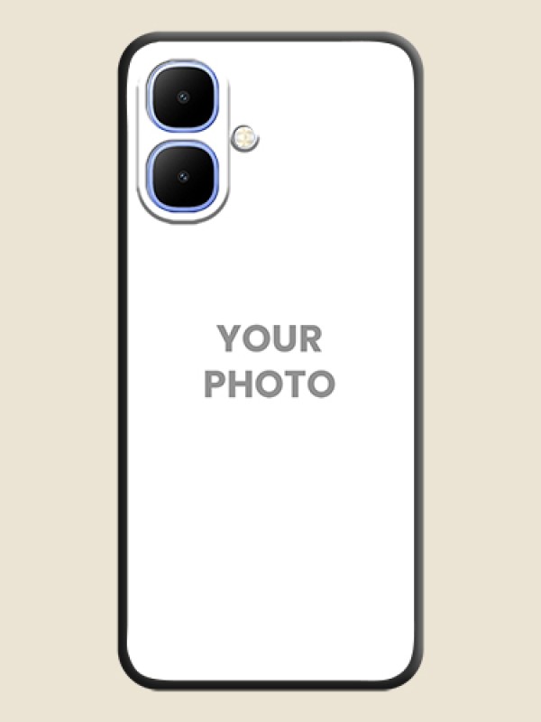 Custom Full Single Pic Upload On Space Black Custom Soft Matte Mobile Back Cover - Infinix Smart 10 - alternate view