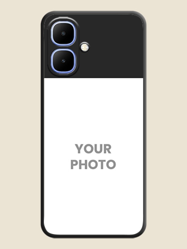 Custom Image Upload With Space Black Color On Custom Soft Matte Mobile Back Cover - Infinix Smart 10 - alternate view