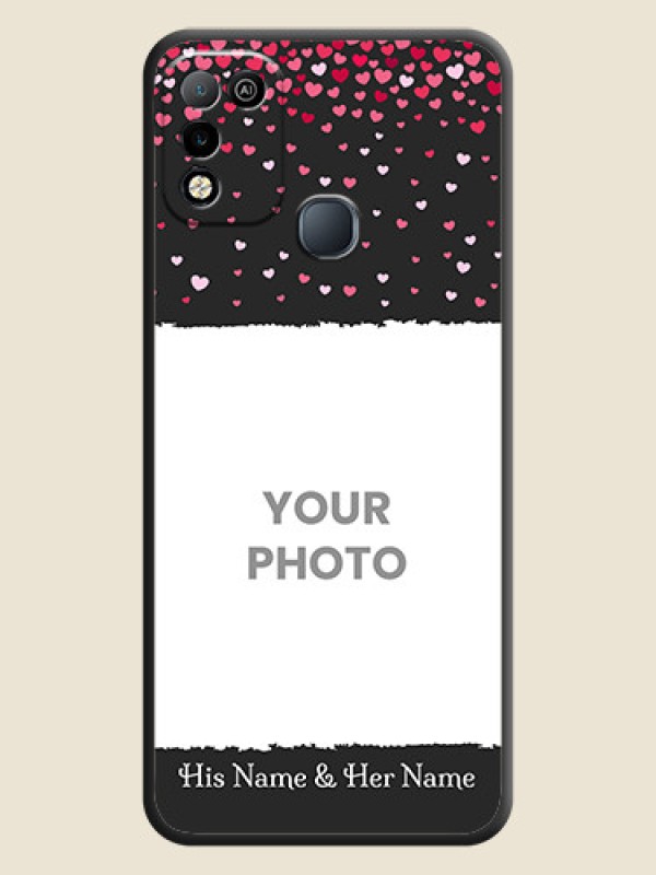 Custom Fall in Love with Your Partner on Photo on Space Black Soft Matte Phone Cover - Infinix Smart 5 - alternate view