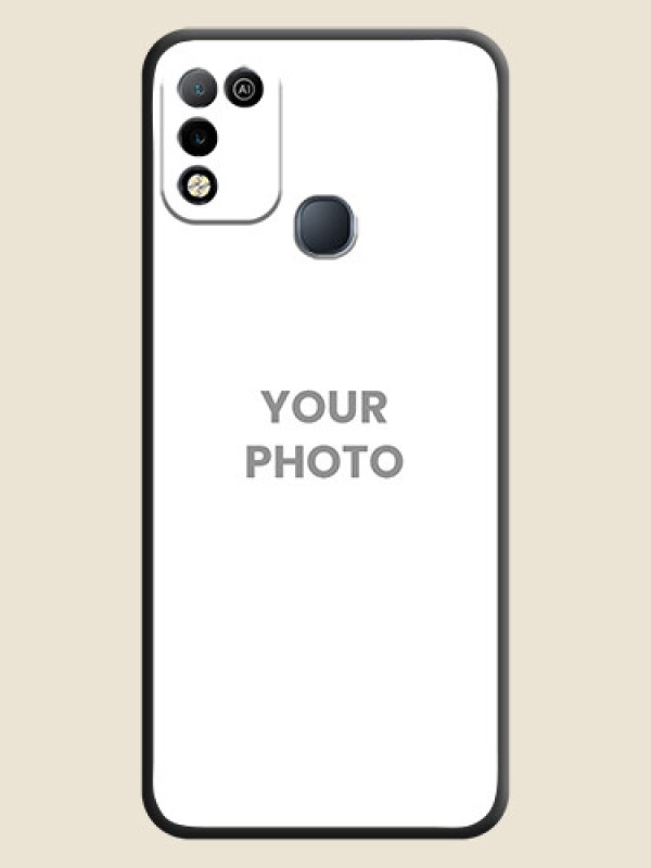 Custom Full Single Pic Upload On Space Black Personalized Soft Matte Phone Covers -Infinix Smart 5 - alternate view
