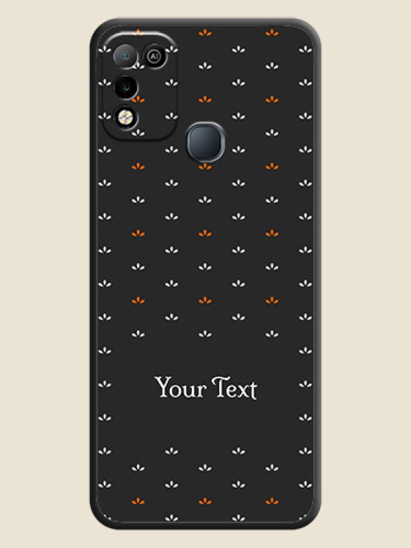 Custom Simple Pattern With Custom Text On Space Black Personalized Soft Matte Phone Covers -Infinix Smart 5 - alternate view