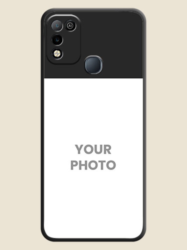 Custom Image Upload With Space Black Color On Custom Soft Matte Mobile Back Cover - Infinix Smart 5 - alternate view