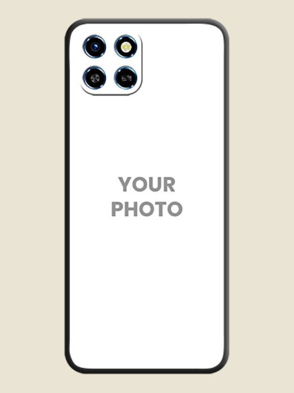 Custom Full Single Pic Upload On Space Black Personalized Soft Matte Phone Covers - Infinix Smart 6 HD - alternate view