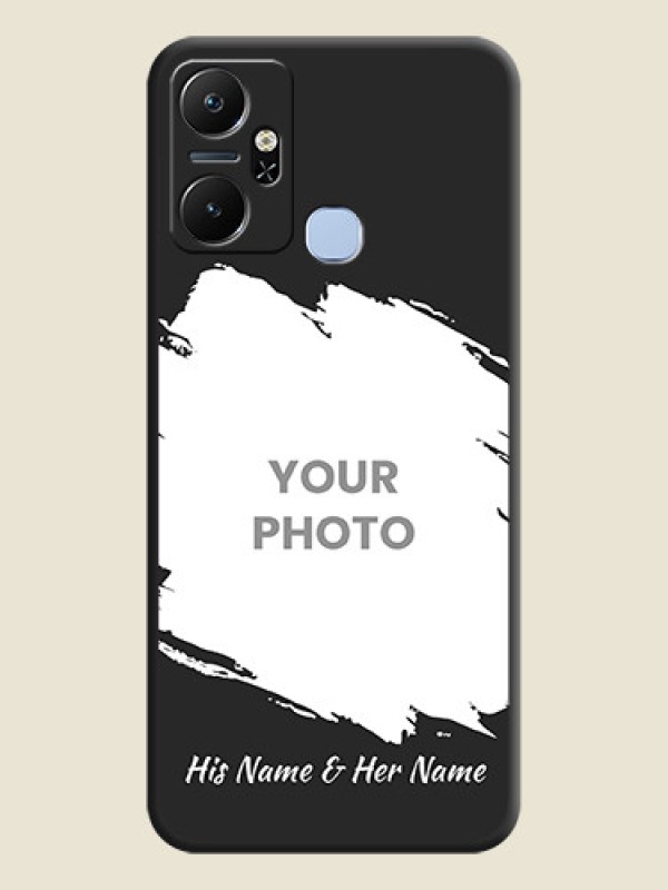 Custom Grunge Brush Strokes - Photo on Space Black Soft Matte Back Cover - Infinix Smart 6 Plus - alternate view
