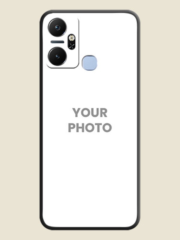 Custom Full Single Pic Upload On Space Black Personalized Soft Matte Phone Covers - Infinix Smart 6 Plus - alternate view