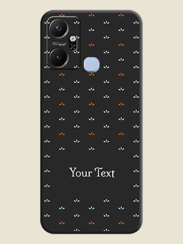 Custom Simple Pattern With Custom Text On Space Black Personalized Soft Matte Phone Covers - Infinix Smart 6 Plus - alternate view