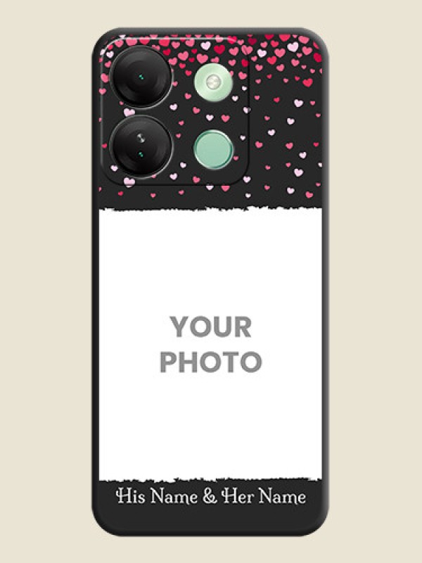 Custom Fall in Love with Your Partner - Photo on Space Black Soft Matte Phone Cover - Infinix Smart 7 Hd - alternate view