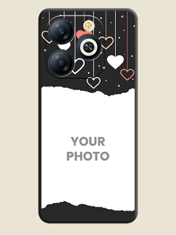 Custom Love Hangings with Splash Wave Picture On Space Black Custom Soft Matte Mobile Back Cover - Smart 8 HD - alternate view