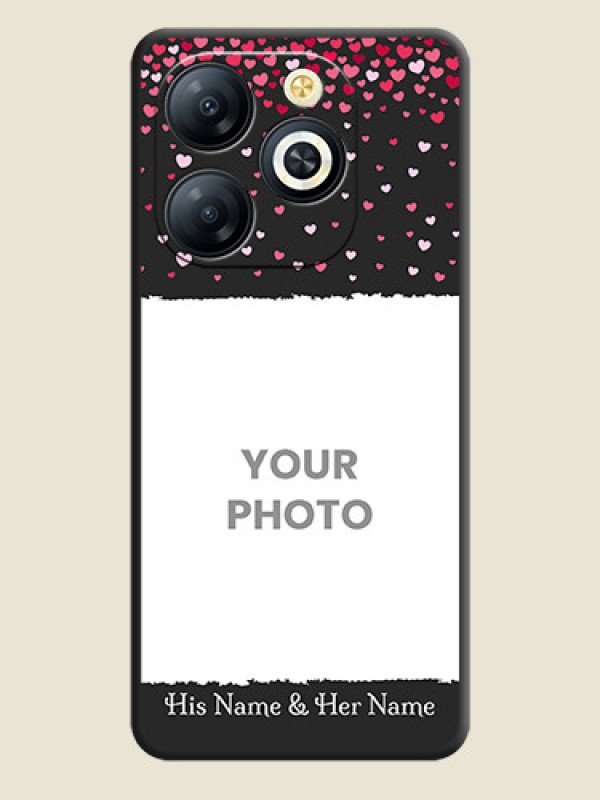 Custom Fall in Love with Your Partner on Photo On Space Black Custom Soft Matte Mobile Back Cover - Smart 8 HD - alternate view