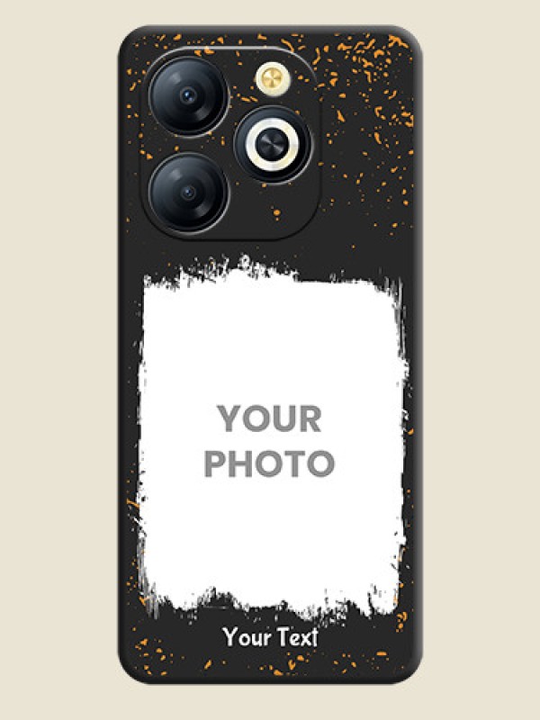 Custom Spray Free Design on Photo On Space Black Custom Soft Matte Mobile Back Cover - Smart 8 HD - alternate view
