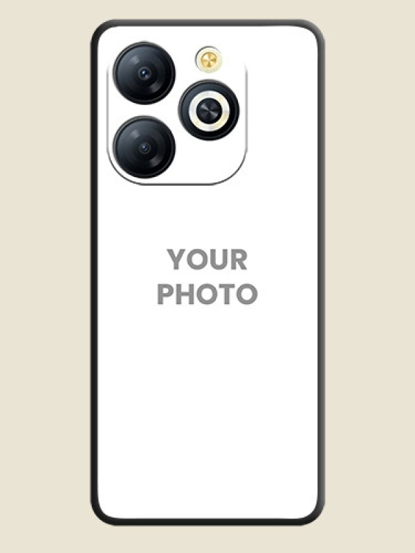 Custom Full Single Pic Upload On Space Black Custom Soft Matte Mobile Back Cover - Smart 8 HD - alternate view