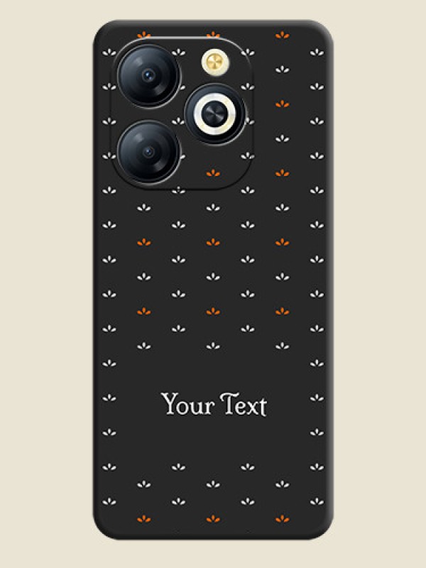 Custom Simple Pattern With Custom Text On Space Black Custom Soft Matte Mobile Back Cover - Smart 8 HD - alternate view