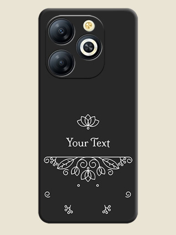 Custom Lotus Garden Custom Text On Space Black Custom Soft Matte Mobile Back Cover - Smart 8 HD - alternate view