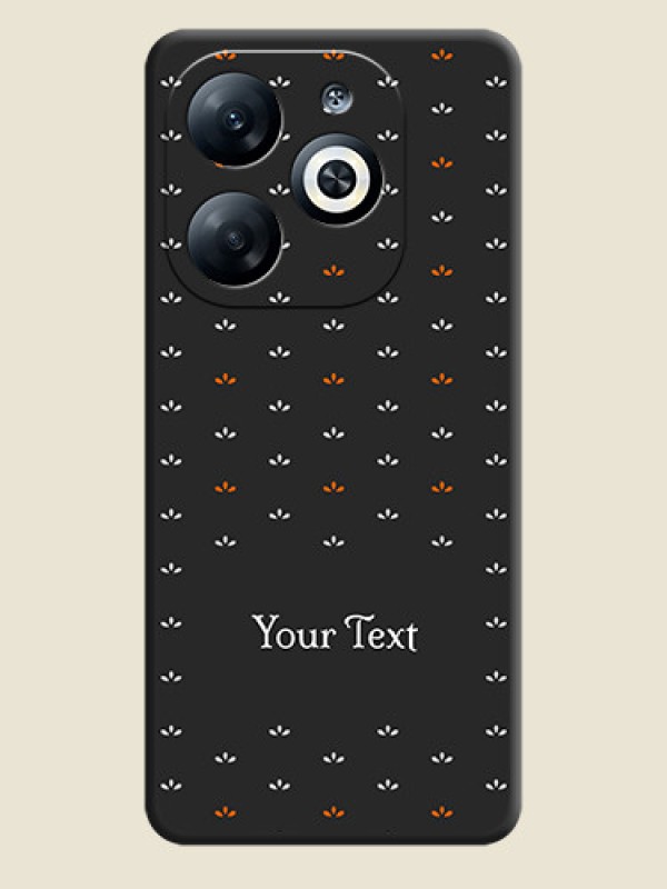 Custom Simple Pattern With Custom Text On Space Black Personalized Soft Matte Phone Covers - Infinix Smart 8 - alternate view