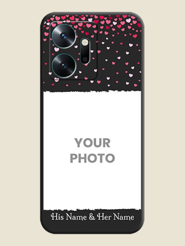 Custom Fall in Love with Your Partner - Photo on Space Black Soft Matte Phone Cover - Infinix Zero 20 - alternate view