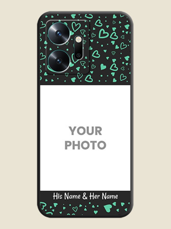 Custom Sea Green Indefinite Love Pattern - Photo on Space Black Soft Matte Mobile Cover - Infinix Zero 20 - alternate view