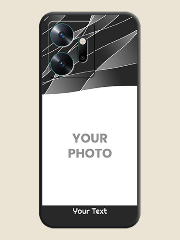 Custom Mixed Wave Lines - Photo on Space Black Soft Matte Mobile Cover - Infinix Zero 20 - alternate view