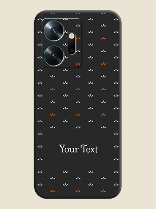 Custom Simple Pattern With Custom Text On Space Black Personalized Soft Matte Phone Covers - Infinix Zero 20 - alternate view