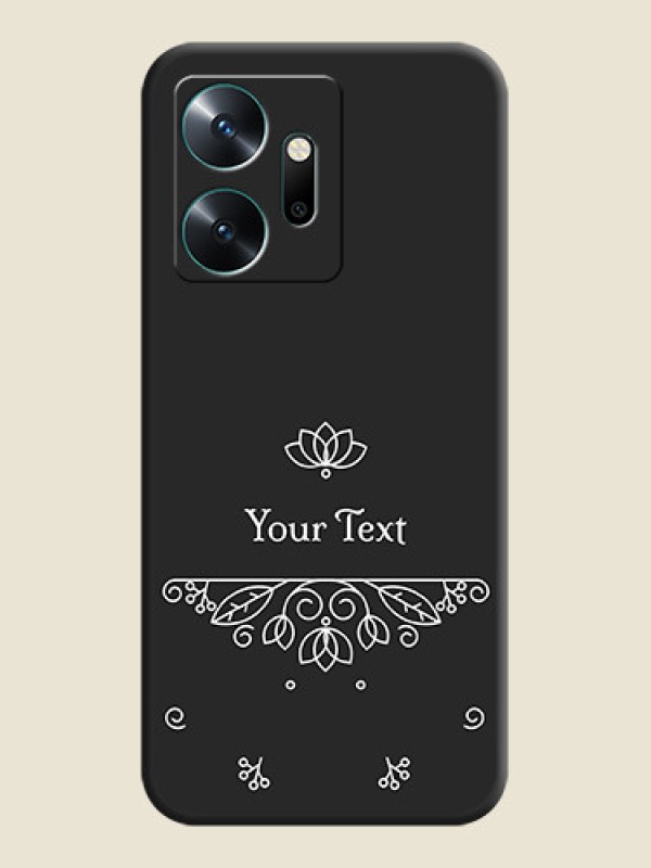 Custom Lotus Garden Custom Text On Space Black Personalized Soft Matte Phone Covers - Infinix Zero 20 - alternate view