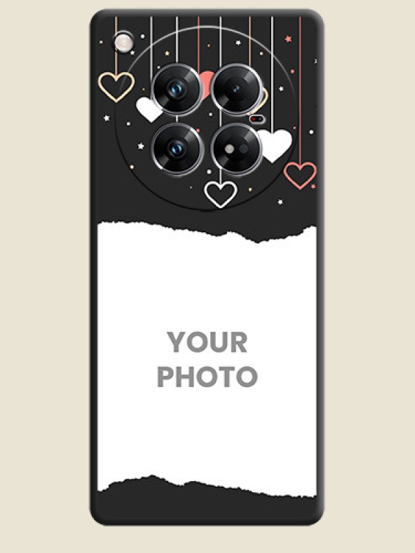 Custom Love Hangings with Splash Wave Picture On Space Black Custom Soft Matte Mobile Back Cover - Infinix Zero 40 5G - alternate view