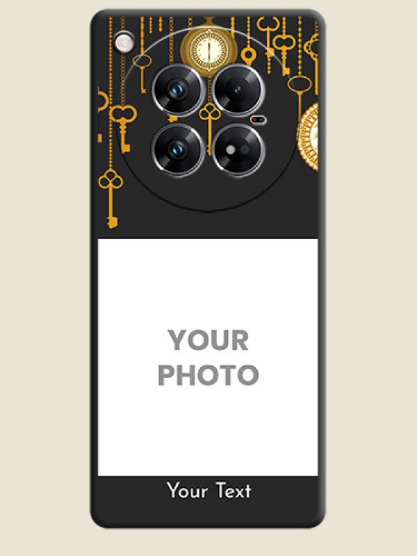 Custom Decorative Design with Text On Space Black Custom Soft Matte Mobile Back Cover - Infinix Zero 40 5G - alternate view