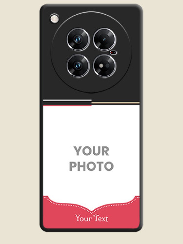 Custom Classic Plain Design with Name On Space Black Custom Soft Matte Mobile Back Cover - Infinix Zero 40 5G - alternate view