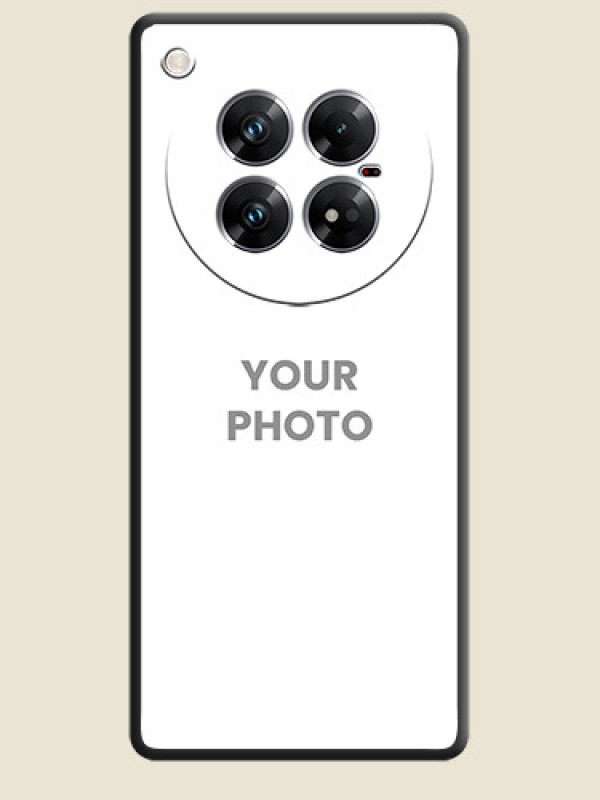 Custom Full Single Pic Upload On Space Black Custom Soft Matte Mobile Back Cover - Infinix Zero 40 5G - alternate view