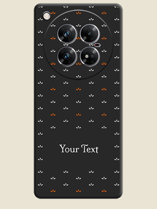 Custom Simple Pattern With Custom Text On Space Black Custom Soft Matte Mobile Back Cover - Infinix Zero 40 5G - alternate view