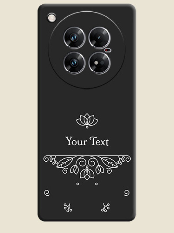 Custom Lotus Garden Custom Text On Space Black Custom Soft Matte Mobile Back Cover - Infinix Zero 40 5G - alternate view
