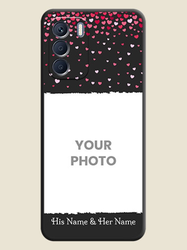 Custom Fall in Love with Your Partner on Photo On Space Black Custom Soft Matte Mobile Back Cover - Infinix Zero 5G 2023 - alternate view