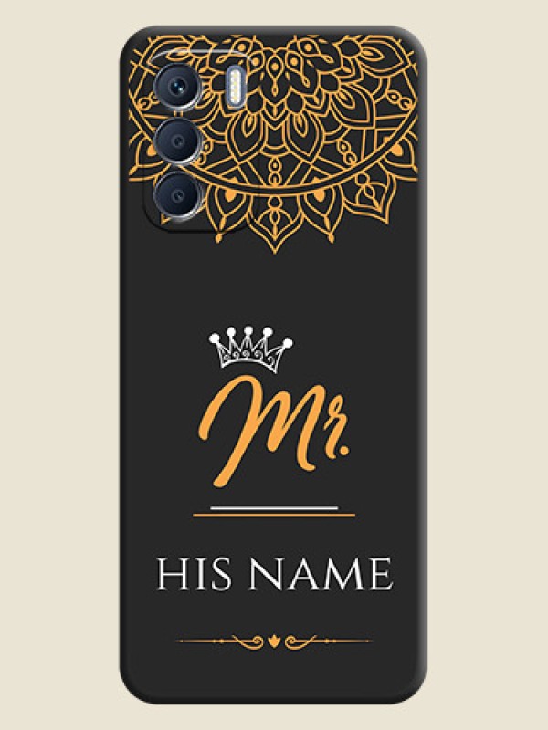 Custom Mr Name with Floral Design On Space Black Custom Soft Matte Mobile Back Cover - Infinix Zero 5G 2023 - alternate view