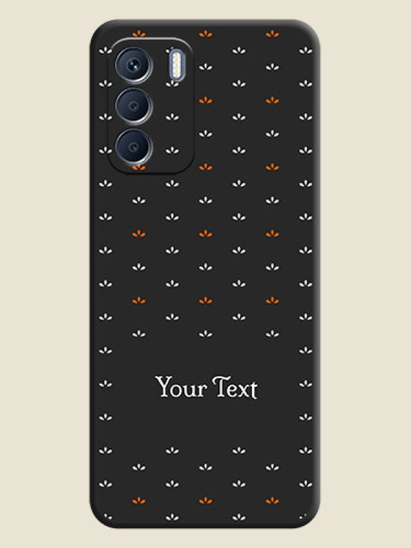 Custom Simple Pattern With Custom Text On Space Black Custom Soft Matte Mobile Back Cover - Infinix Zero 5G 2023 - alternate view