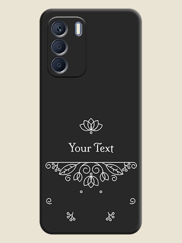 Custom Lotus Garden Custom Text On Space Black Custom Soft Matte Mobile Back Cover - Infinix Zero 5G 2023 - alternate view
