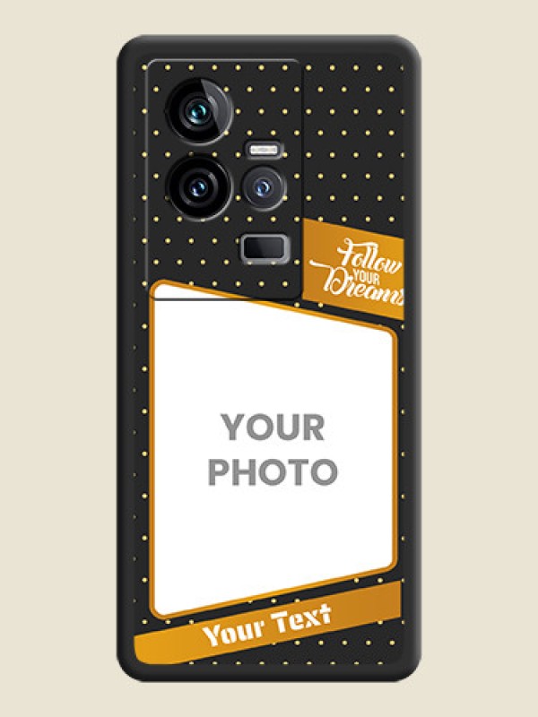 Custom Follow Your Dreams with White Dots on Space Black Custom Soft Matte Phone Cases - iQOO 11 5G - alternate view