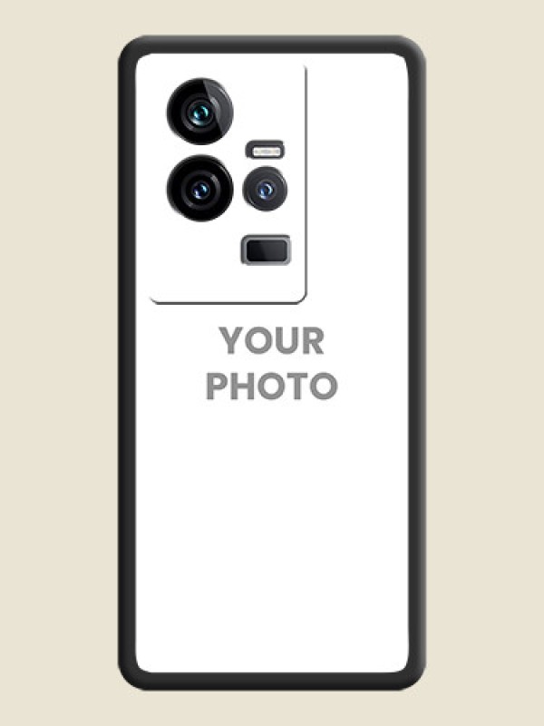 Custom Full Single Pic Upload On Space Black Personalized Soft Matte Phone Covers -iQOO 11 5G - alternate view