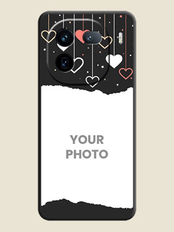 Custom Love Hangings with Splash Wave Picture On Space Black Custom Soft Matte Mobile Back Cover - iQOO 12 5G - alternate view