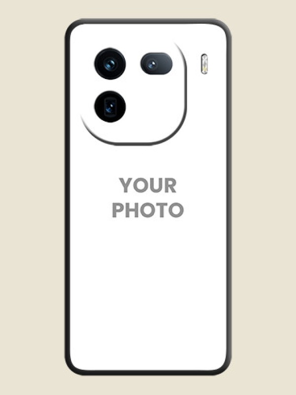 Custom Full Single Pic Upload On Space Black Custom Soft Matte Mobile Back Cover - iQOO 12 5G - alternate view