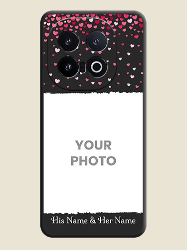 Custom Fall in Love with Your Partner on Photo On Space Black Custom Soft Matte Mobile Back Cover - iQOO 13 5G - alternate view