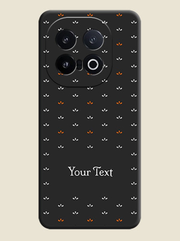 Custom Simple Pattern With Custom Text On Space Black Custom Soft Matte Mobile Back Cover - iQOO 13 5G - alternate view