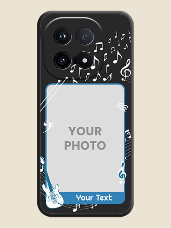 Custom Musical Theme Design with Text on Photo On Space Black Custom Soft Matte Mobile Back Cover - iQOO 15 5G - alternate view