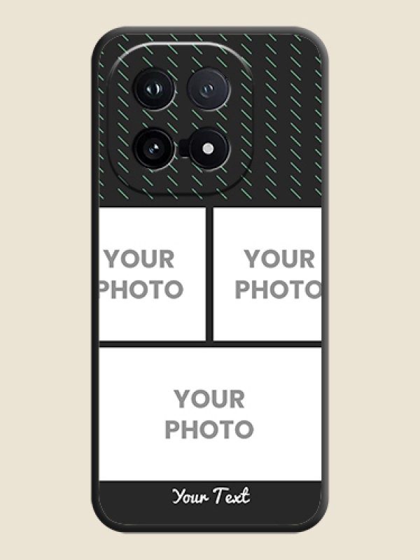 Custom Cross Dotted Pattern with 2 Image Holder On Space Black Custom Soft Matte Mobile Back Cover - iQOO 15 5G - alternate view