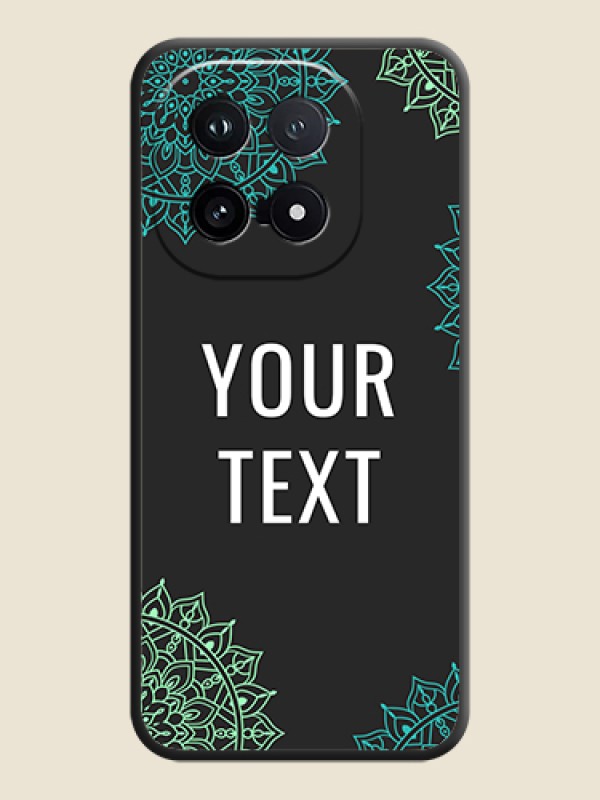 Custom Your Name with Floral Design On Space Black Custom Soft Matte Mobile Back Cover - iQOO 15 5G - alternate view