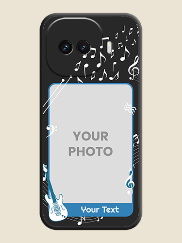 Custom Musical Theme Design with Text on Photo On Space Black Custom Soft Matte Mobile Back Cover - iQOO 15R 5G - alternate view