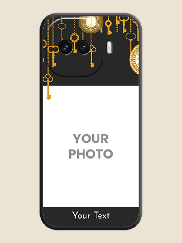Custom Decorative Design with Text On Space Black Custom Soft Matte Mobile Back Cover - iQOO 15R 5G - alternate view