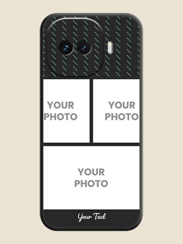 Custom Cross Dotted Pattern with 2 Image Holder On Space Black Custom Soft Matte Mobile Back Cover - iQOO 15R 5G - alternate view