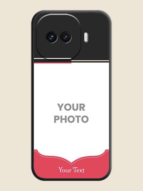 Custom Classic Plain Design with Name On Space Black Custom Soft Matte Mobile Back Cover - iQOO 15R 5G - alternate view